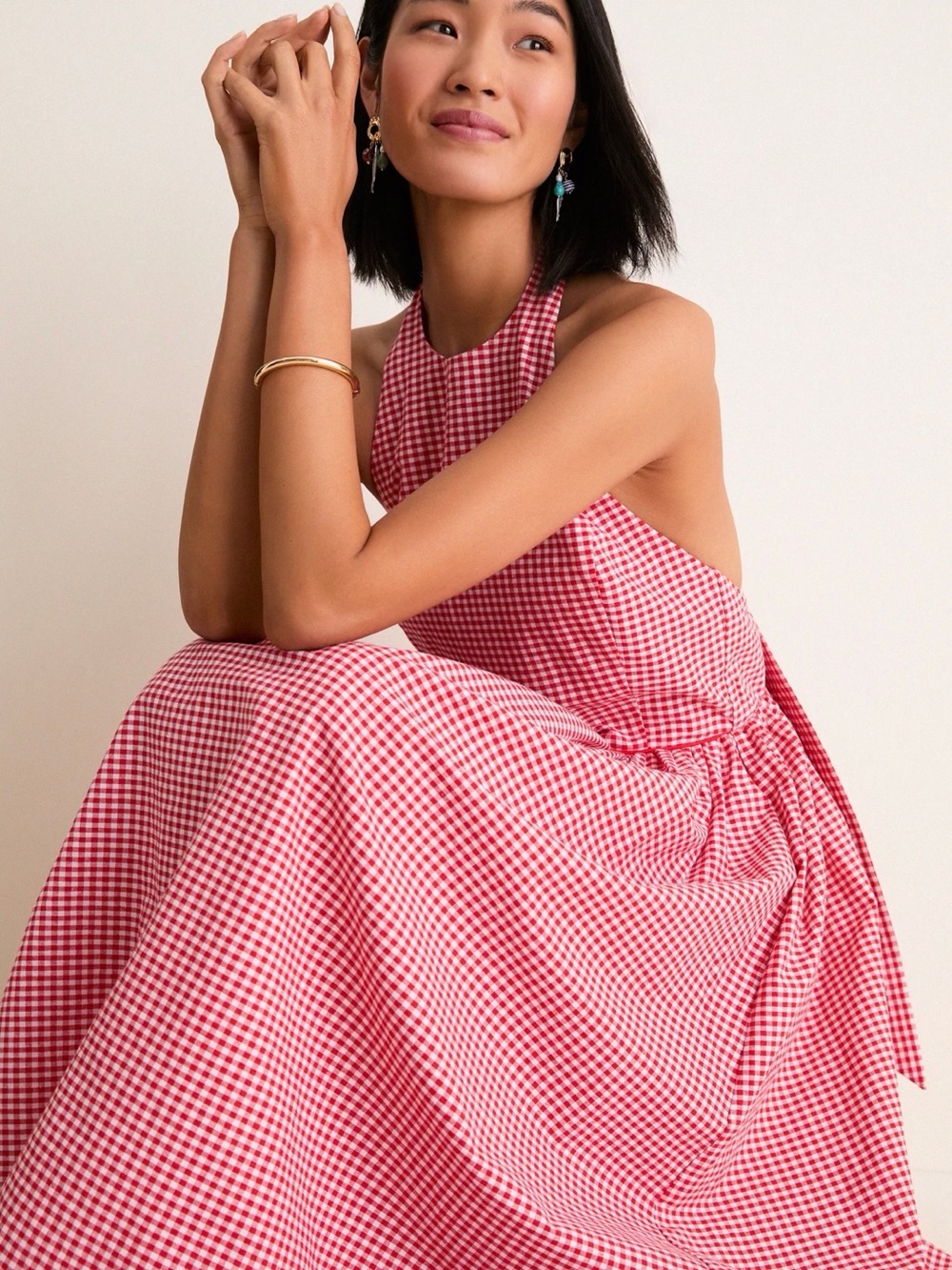 Tuckernuck Red Gingham Marcie Dress - Picture 3 of 6